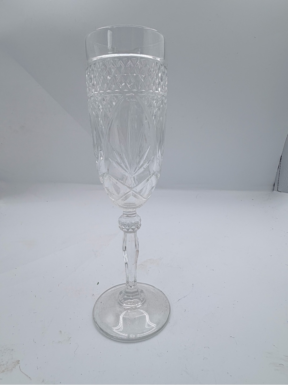 Set of 12 Cristal d'Arques ANTIQUE CLEAR Champagne Flutes Glass 8⅛" Tall
